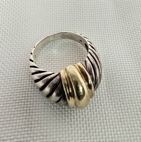 🔥David Yurman Two-Tone Ring - Picture 1 of 2